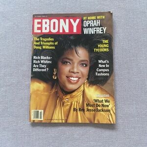 Vintage Ebony Magazine with Oprah Winfrey Cover